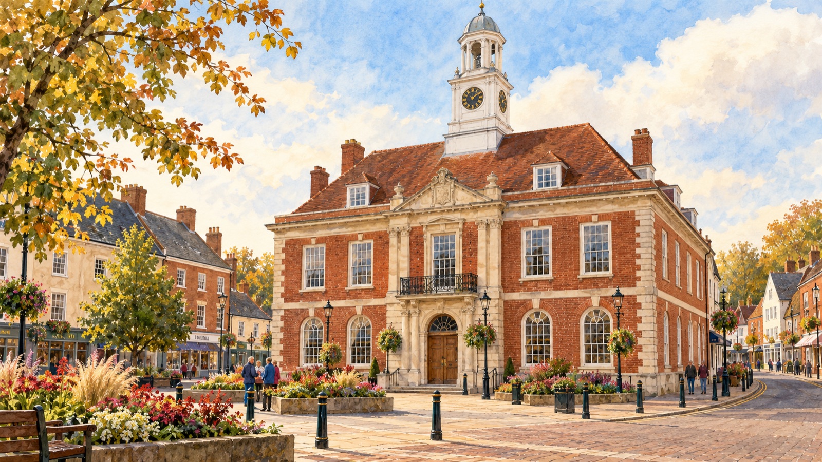 Artist's impression of Braintree Town Hall in the town centre